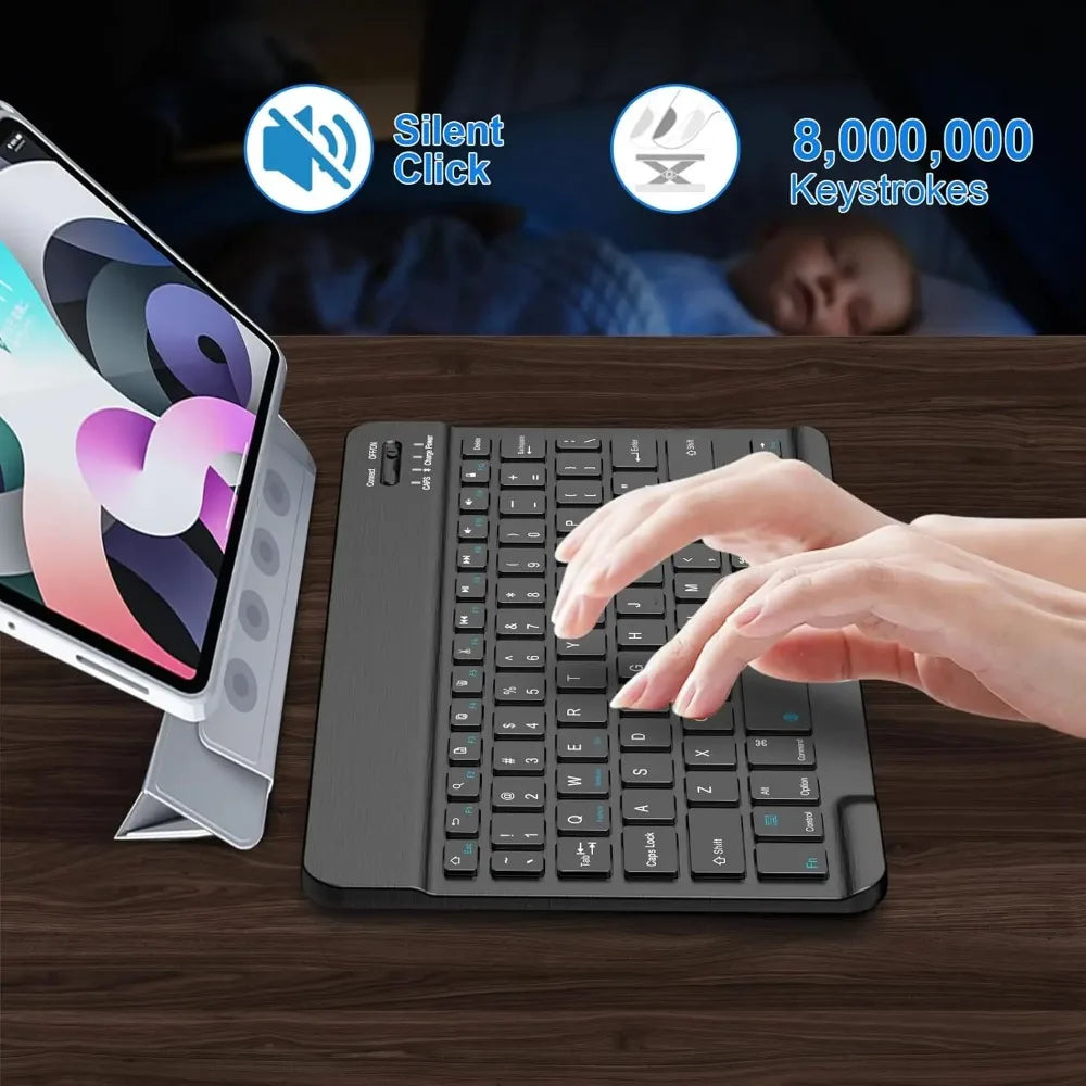 Slim Bluetooth Keyboard β 7"/10" | Wireless, Multi-Device, Rechargeable