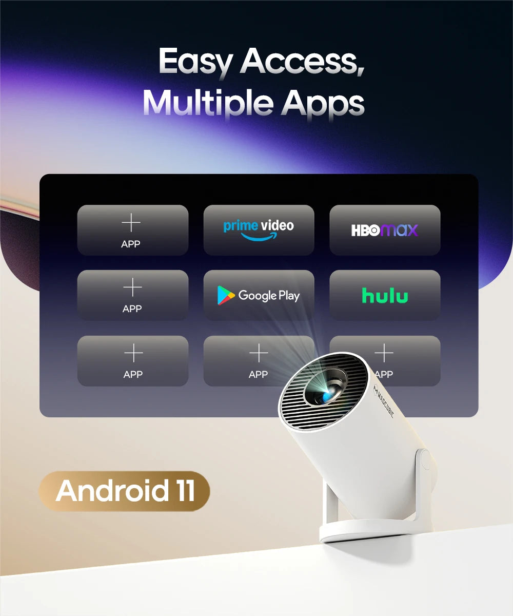 Magcubic HY300 Smart Projector | 4K Support, Android 11, Dual WiFi, Bluetooth